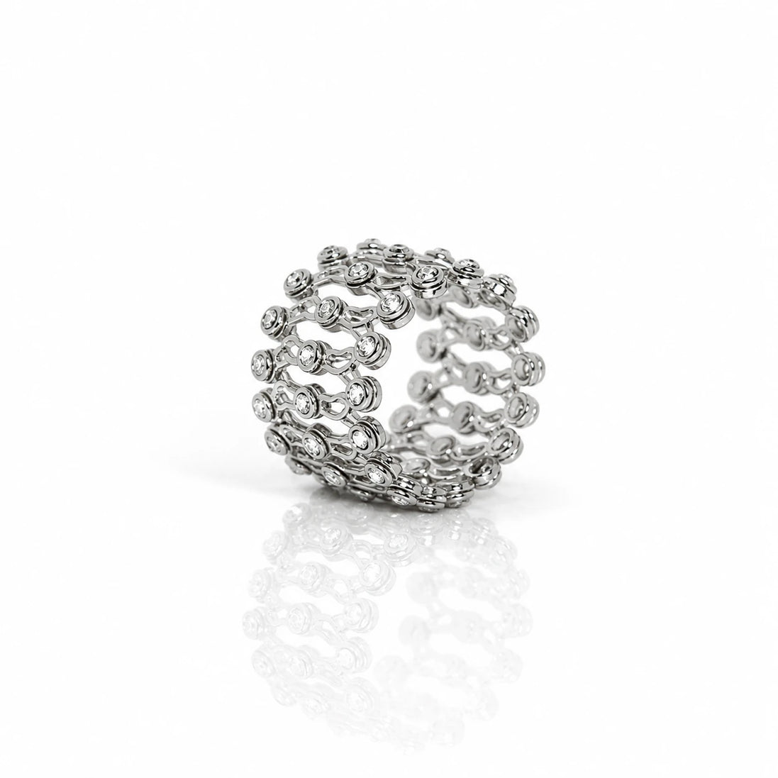 Reverie Flex Ring Bracelet silver