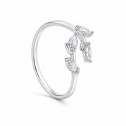 Marquise Leaf Open Ring