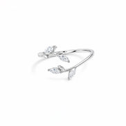 Marquise Leaf Open Ring