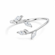 Marquise Leaf Open Ring