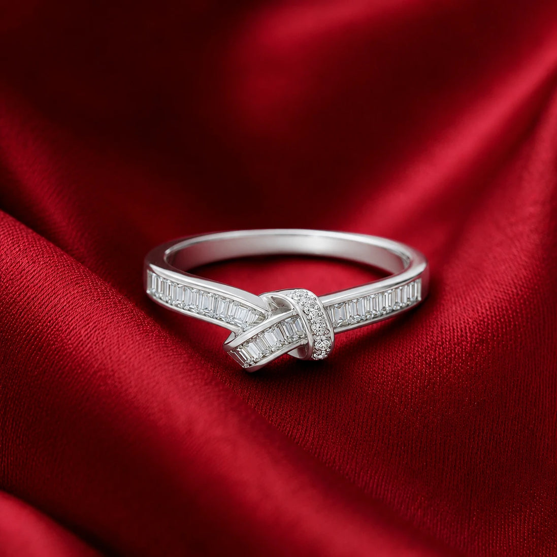 Baguette Knot Ring