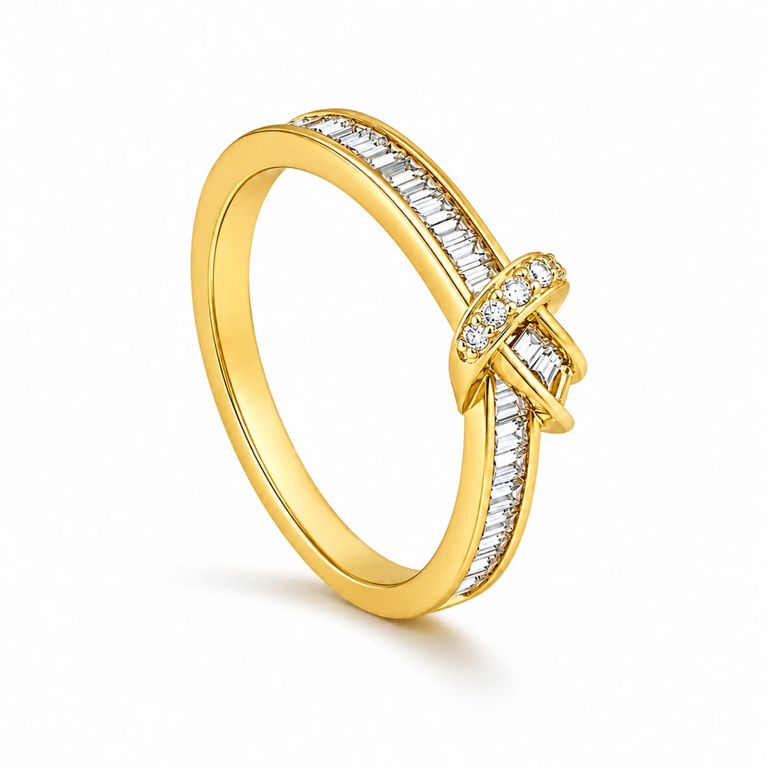 Baguette Knot Ring