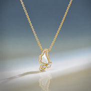 Luna Flutter Butterfly Pendant Necklace