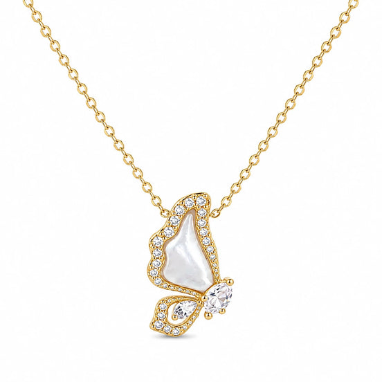 Luna Flutter Butterfly Pendant Necklace