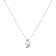 Luna Flutter Butterfly Pendant Necklace