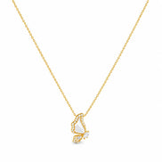 Luna Flutter Butterfly Pendant Necklace