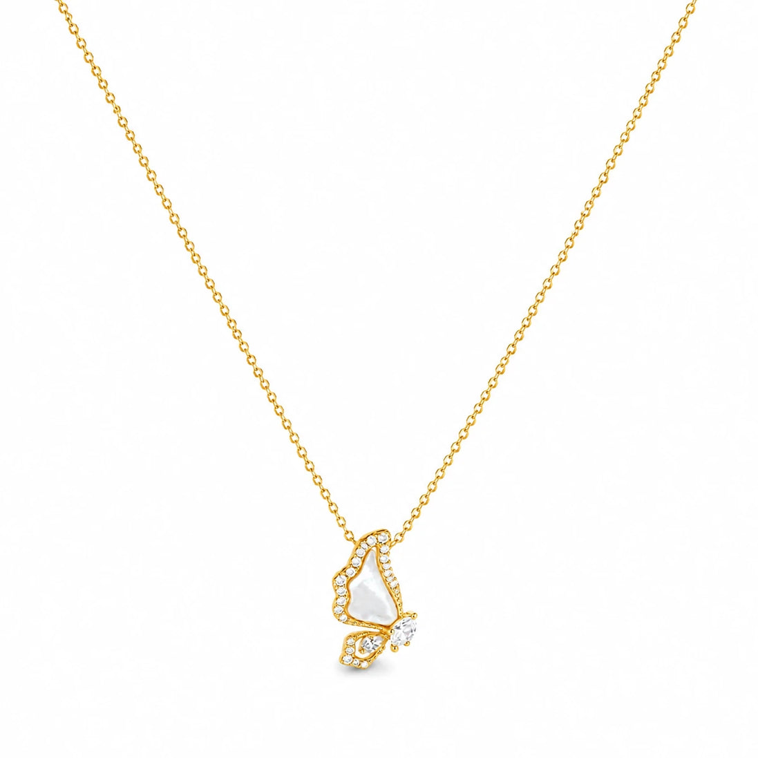 Luna Flutter Butterfly Pendant Necklace