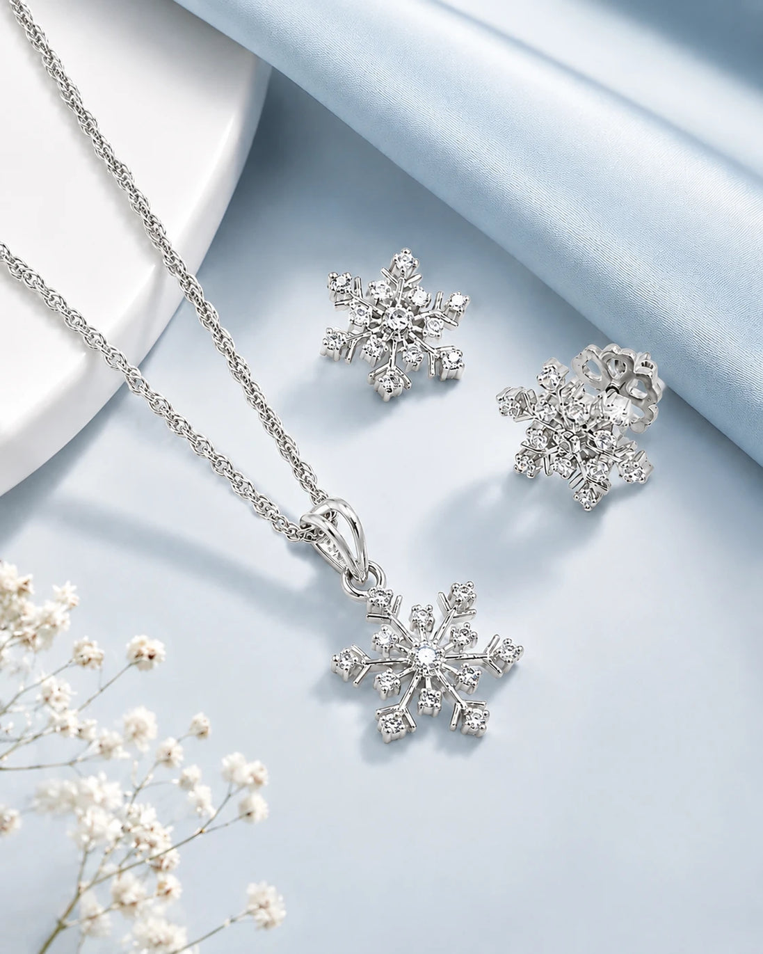 Snowflake Sparkle Jewelry Set