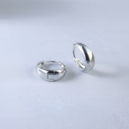 Dome Huggie Hoops