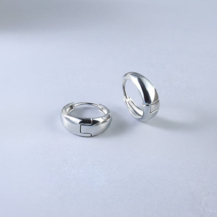 Dome Huggie Hoops