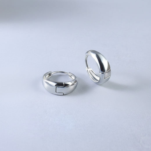 Dome Huggie Hoops