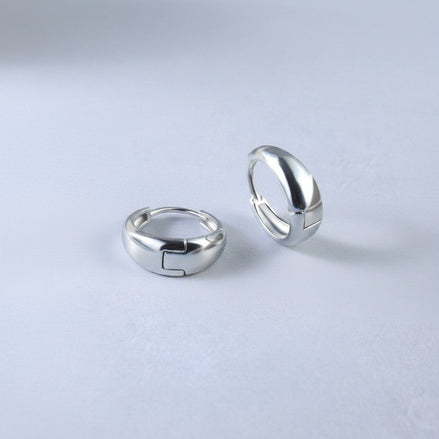 Dome Huggie Hoops