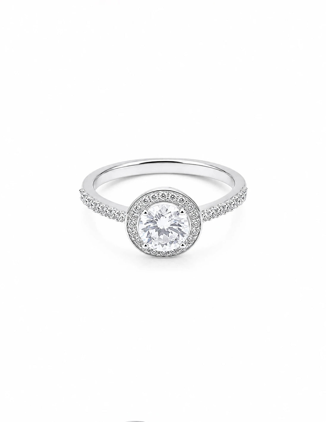 Halo Solitaire Ring