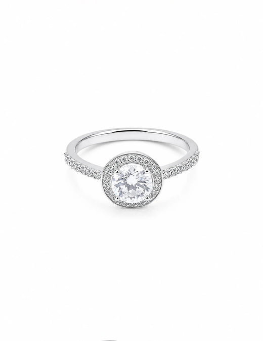 Halo Solitaire Ring