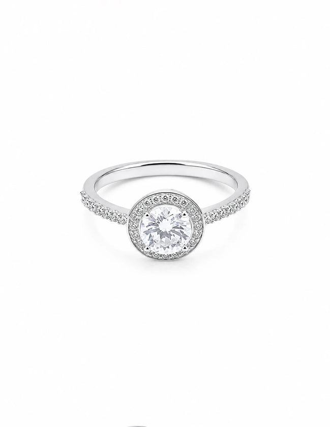 Halo Solitaire Ring