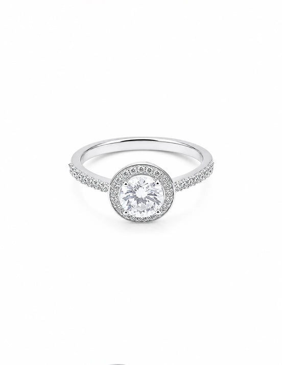 Halo Solitaire Ring