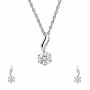 Luna Solitaire Jewelry Set