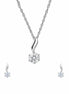 Luna Solitaire Jewelry Set