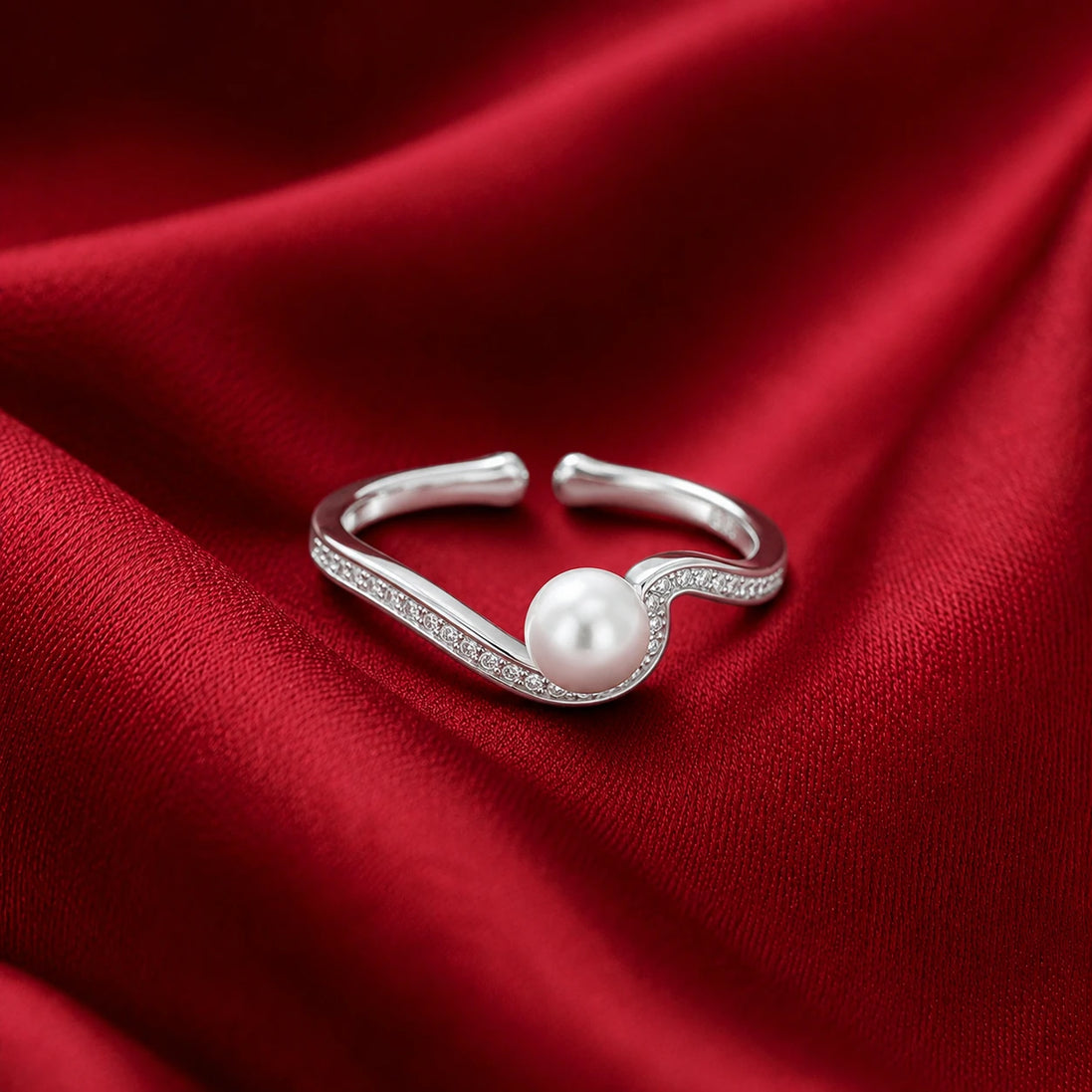 Pearl Wave Ring