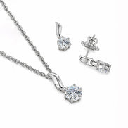 Luna Solitaire Jewelry Set