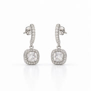 Luna Halo Drop Earrings