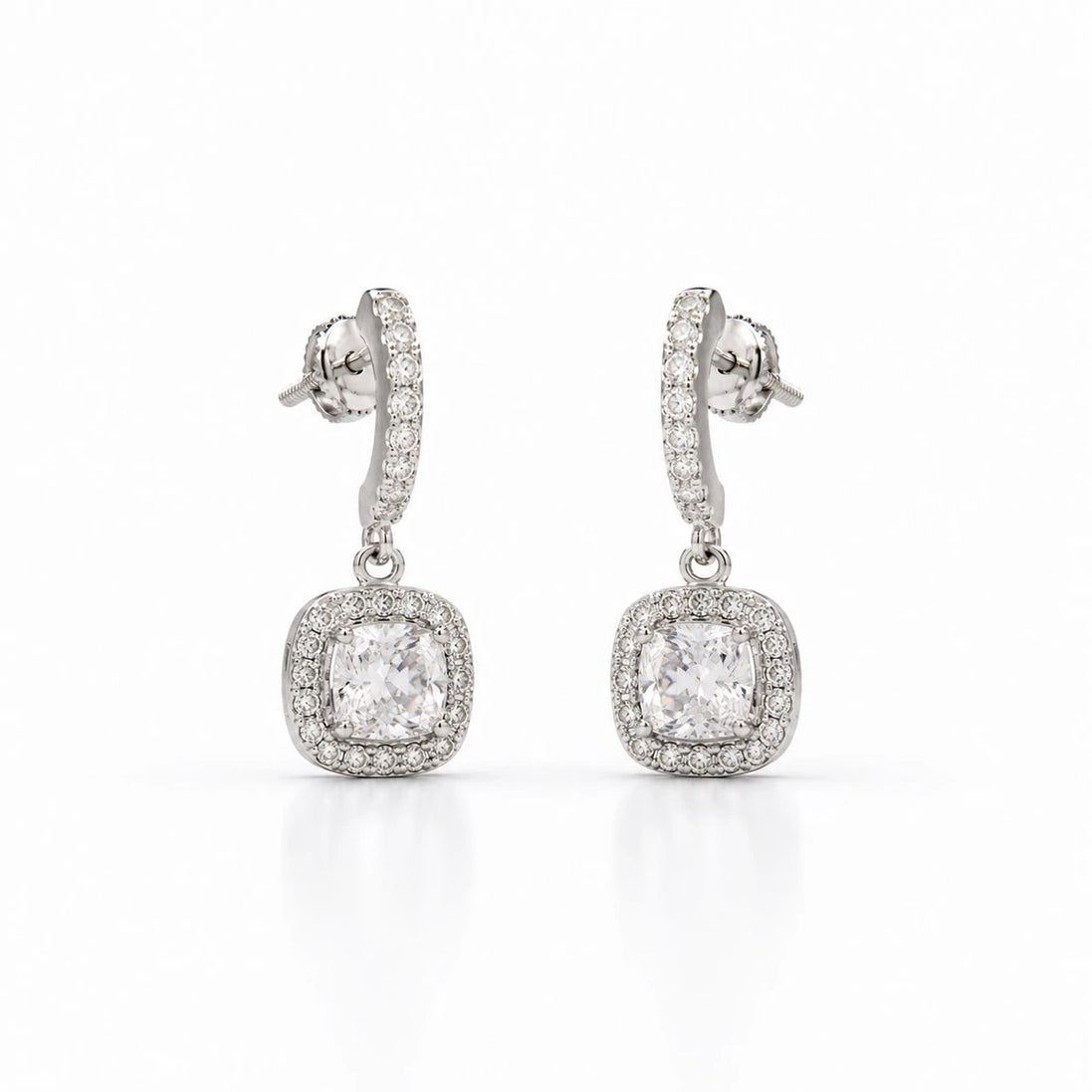 Luna Halo Drop Earrings