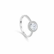 Halo Solitaire Ring