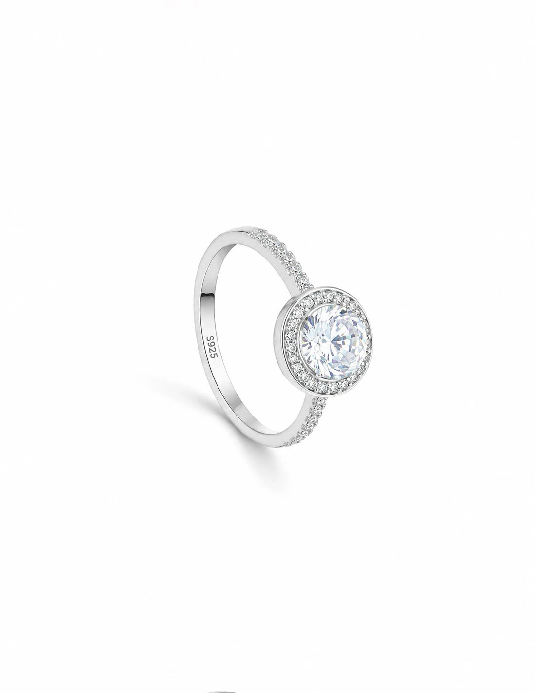 Halo Solitaire Ring
