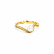 Pearl Wave Ring