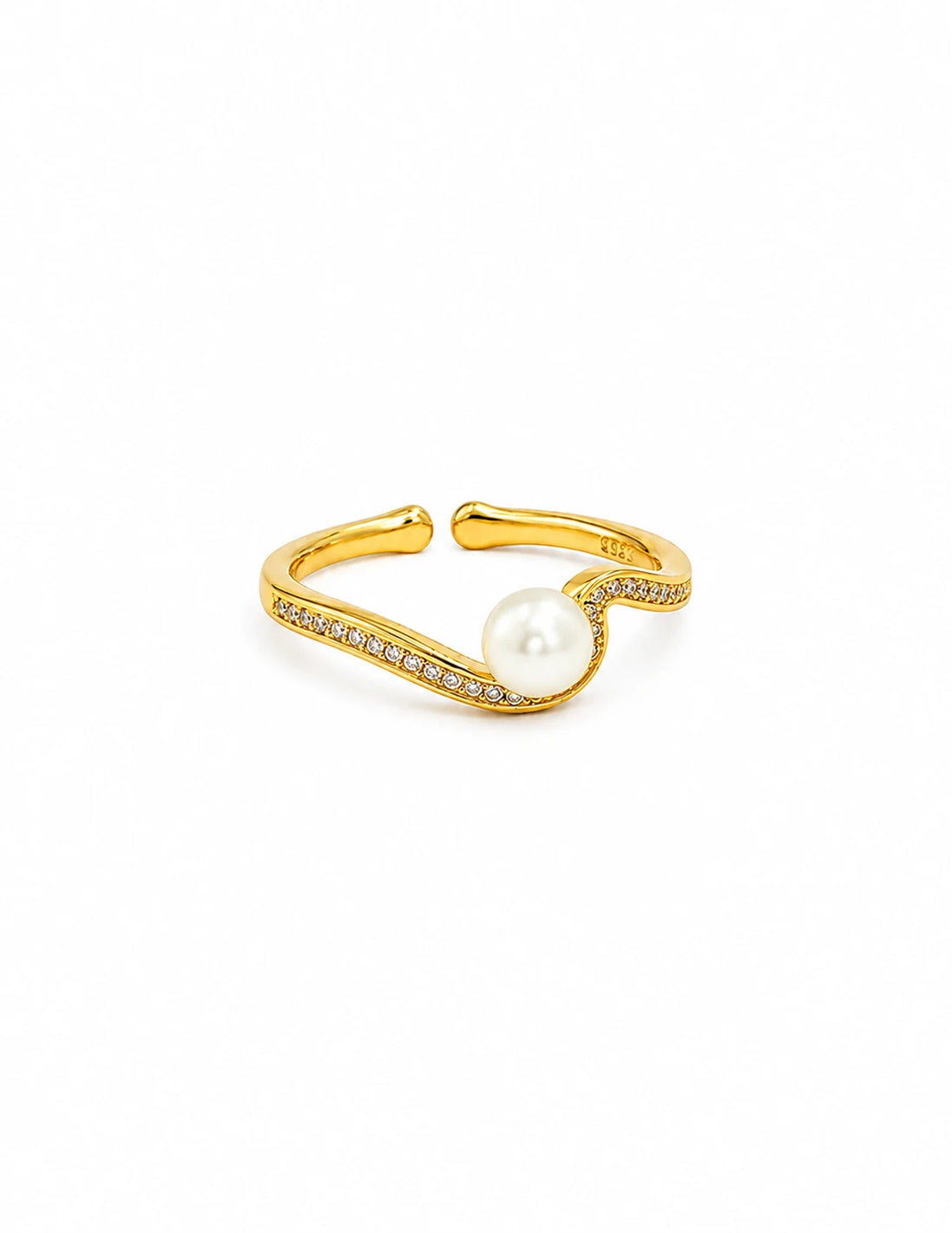 Pearl Wave Ring