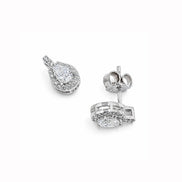 Eternal Teardrop Halo Jewelry Set