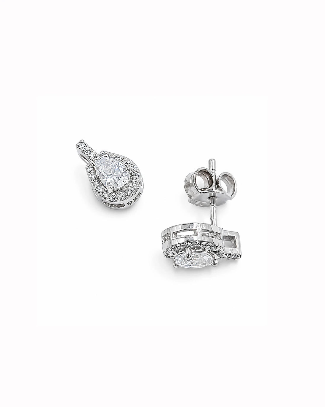 Eternal Teardrop Halo Jewelry Set