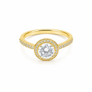 Halo Solitaire Ring