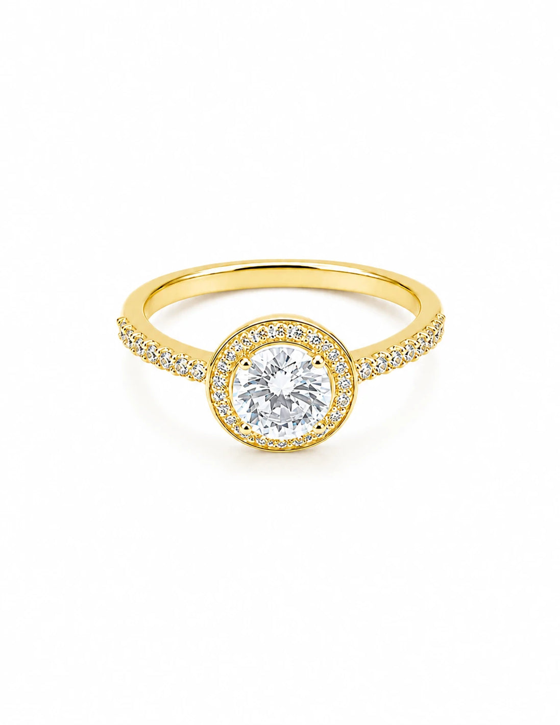 Halo Solitaire Ring