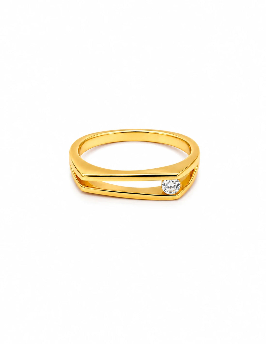 Solitaire Horizon Ring
