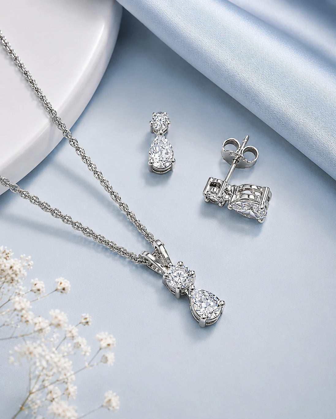 Aurora Duo Drop Jewelry Set