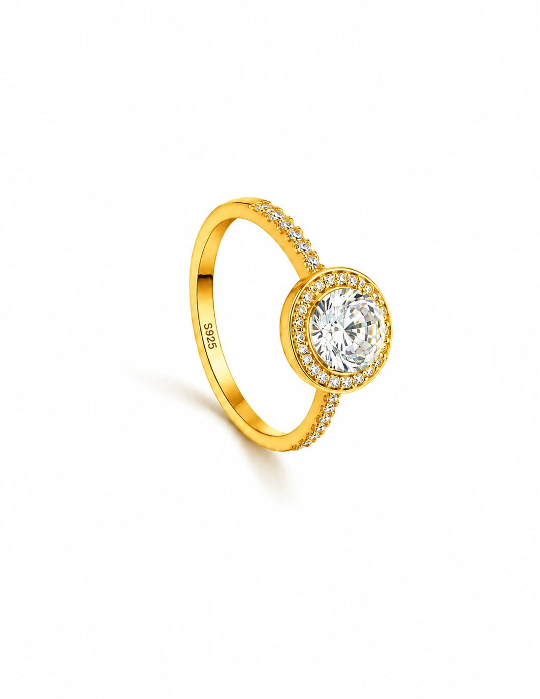 Halo Solitaire Ring