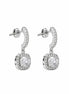 Luna Halo Drop Earrings
