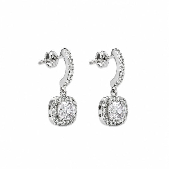 Luna Halo Drop Earrings