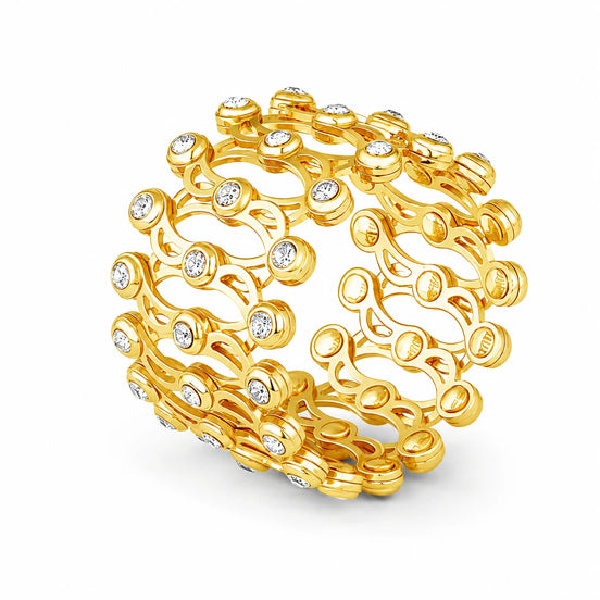 Reverie Flex Ring Bracelet gold