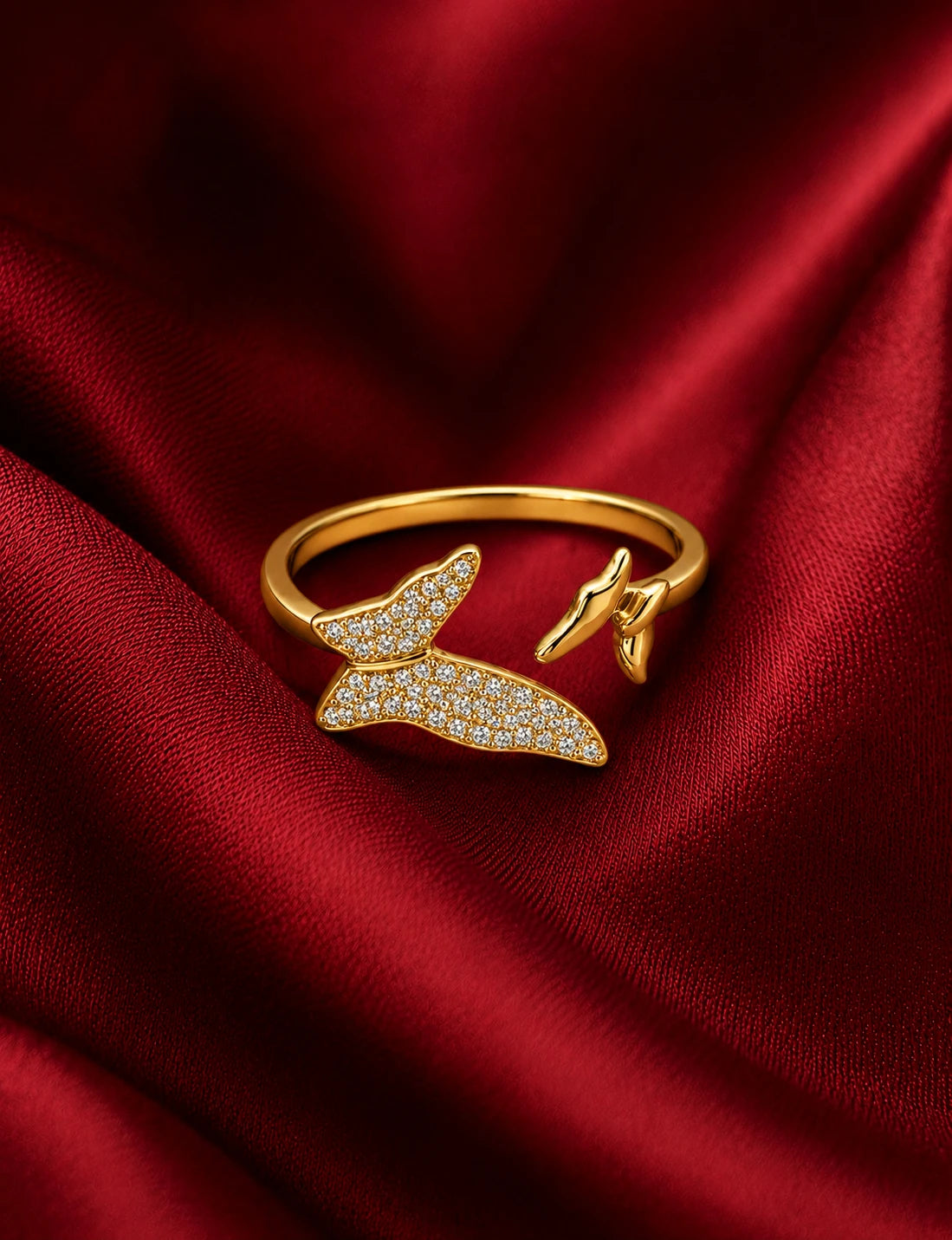 Whale Tail Open Ring