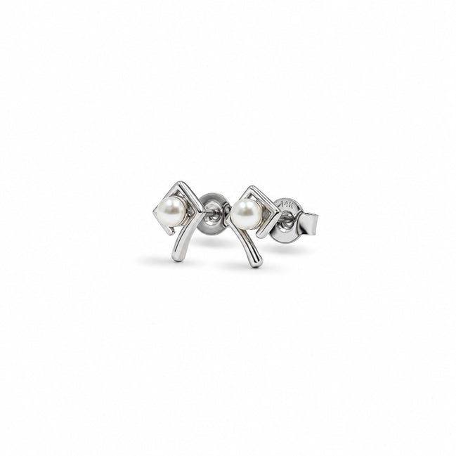 Pearl Prism Stud Earrings