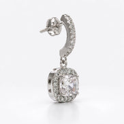 Luna Halo Drop Earrings