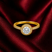 Halo Solitaire Ring