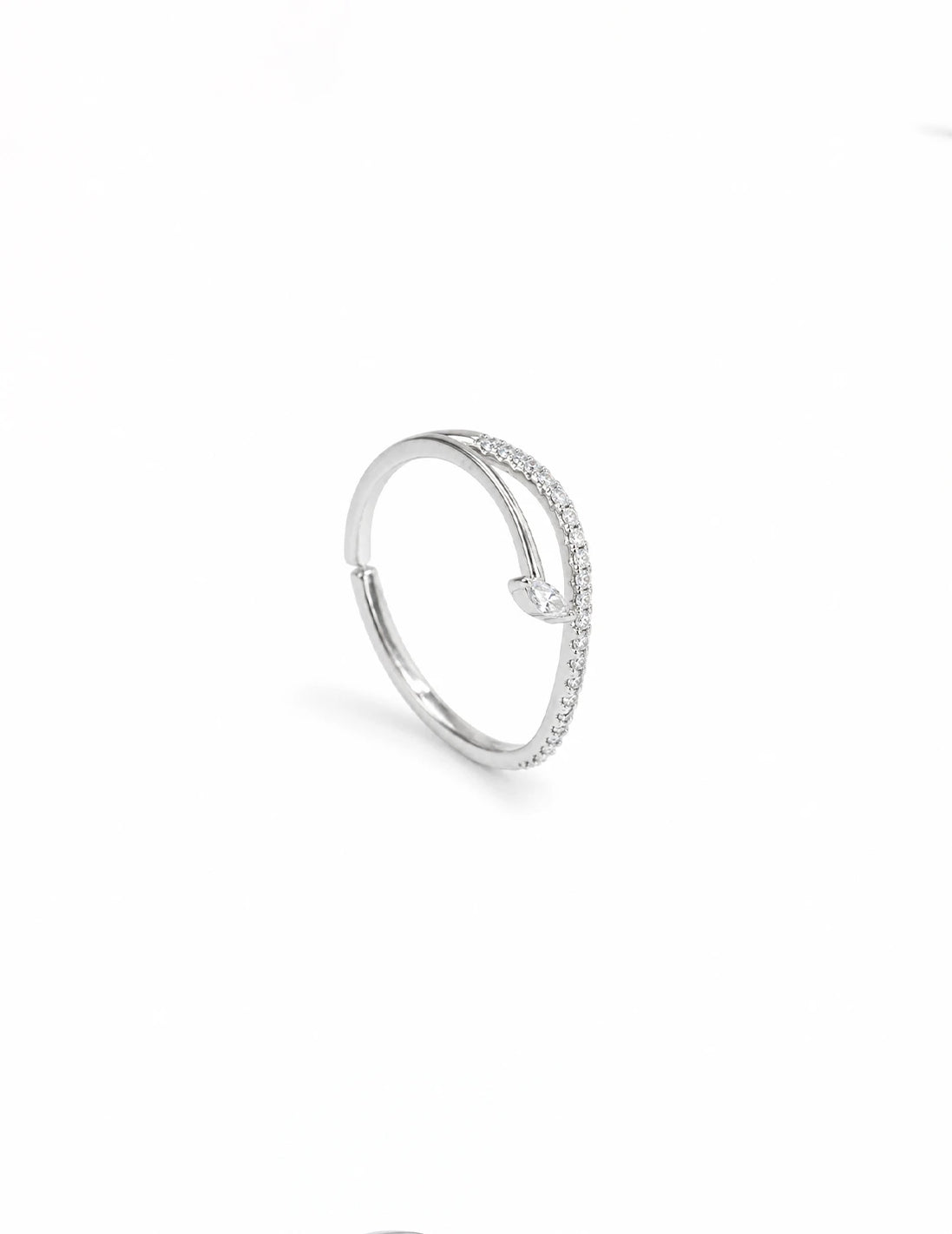 Marquise Spark Open Ring