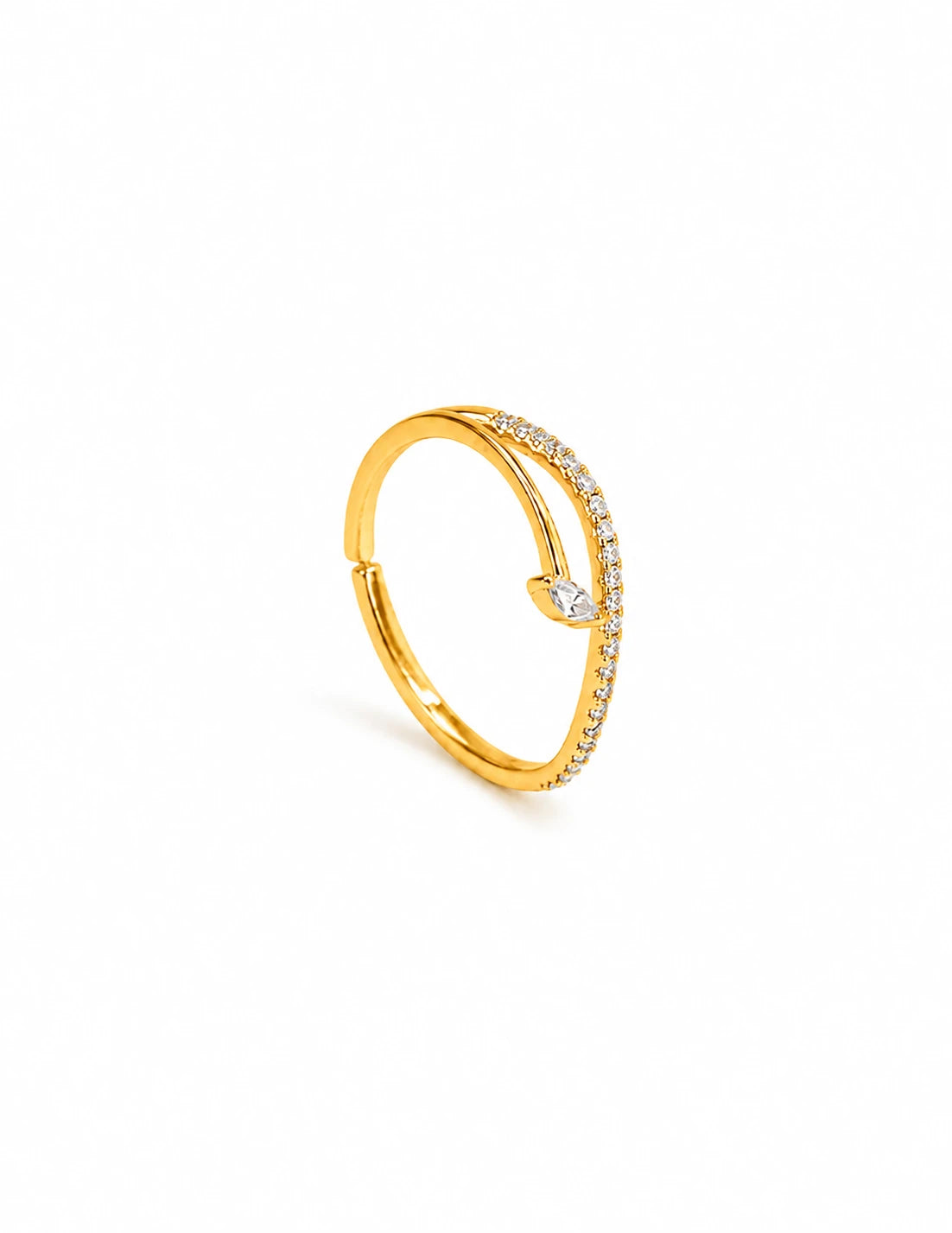 Marquise Spark Open Ring