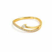 Marquise Spark Open Ring