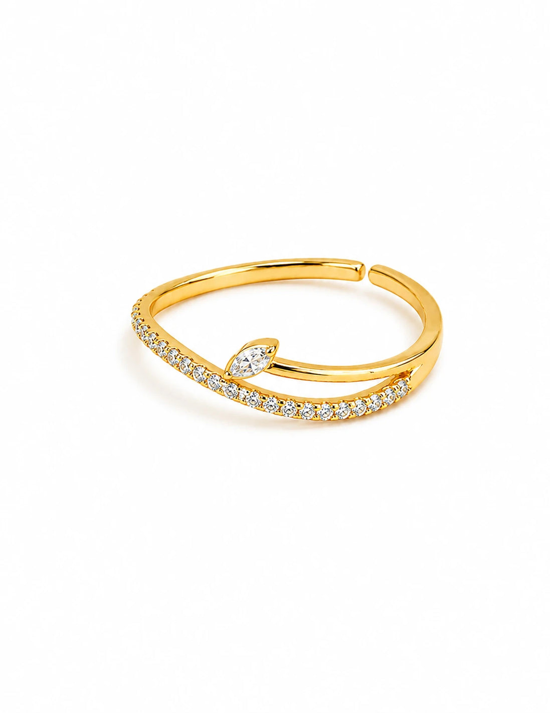 Marquise Spark Open Ring