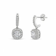 Luna Halo Drop Earrings