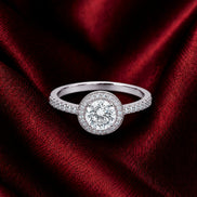 Halo Solitaire Ring